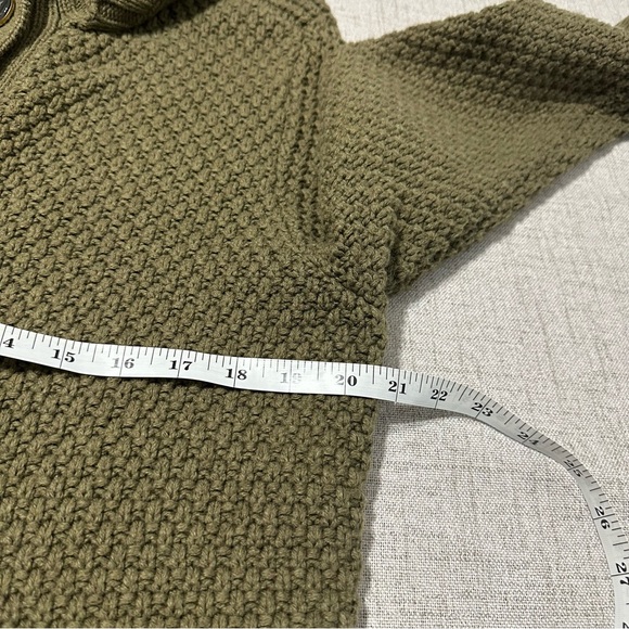 Tommy Hilfiger Cardigan Sweater Womens Size XL Wool Blend Army Green Long Sleeve - Picture 4 of 8